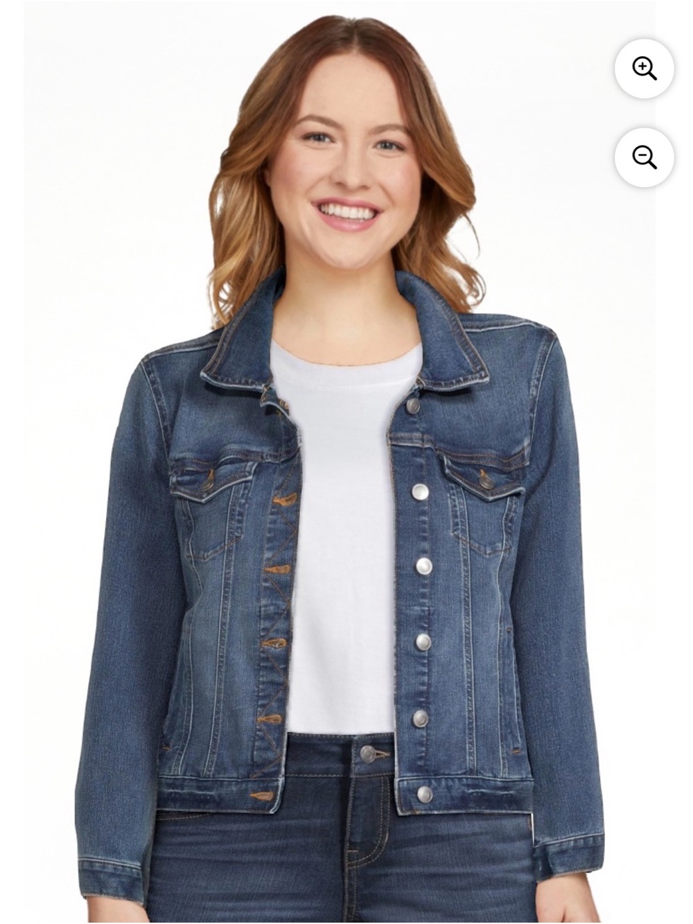 Time and Tru Women's Medium Blue Denim Jean Jacket